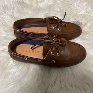Sperry Slim Boat Shoe - Brown 6